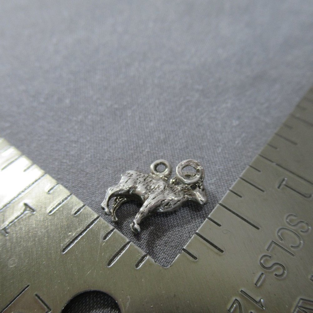 Bighorn Ram Charm Sterling Silver Bighorn Sheep 3D - Picture 6 of 7